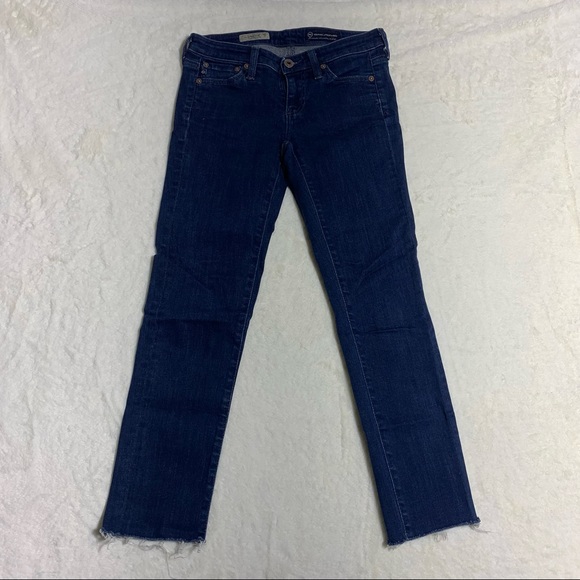 AG Adriano Goldschmied The Leggings Super Skinny Fir frayed distressed hem jeans - Picture 2 of 10